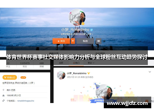 体育世界杯赛事社交媒体影响力分析与全球粉丝互动趋势探讨