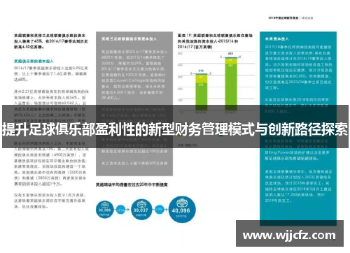 提升足球俱乐部盈利性的新型财务管理模式与创新路径探索 提升足球俱乐部盈利性的新型财务管理模式与创新路径探索